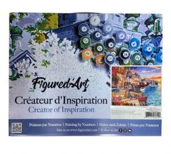 PEINTURE À NUMÉROS FIGURED'ART - PORT EN FLEURS
